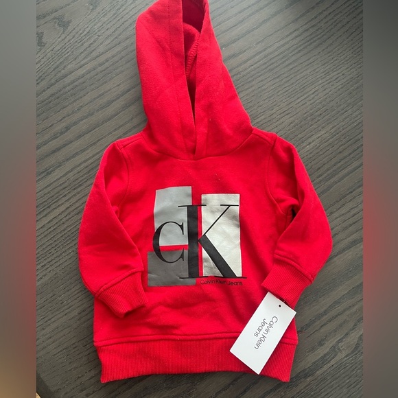 Calvin Klein Other - Calvin Klein Kids Red Hoodie - 12 months